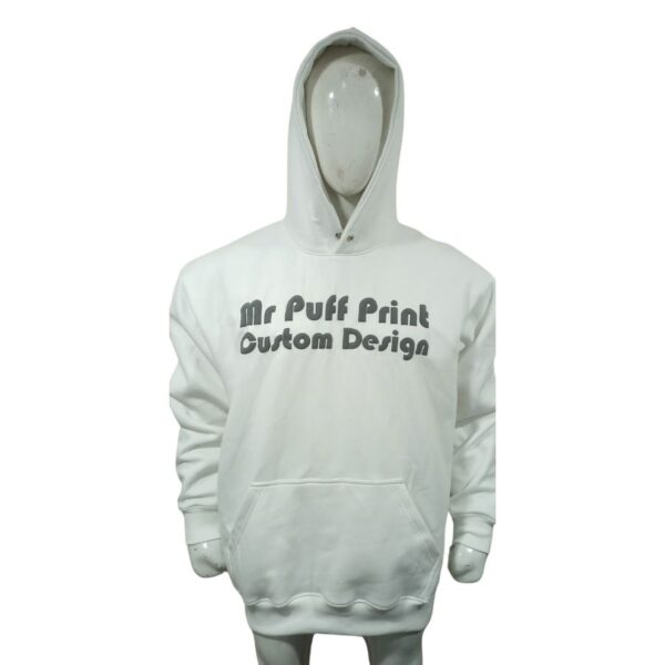 puff print hoodie
